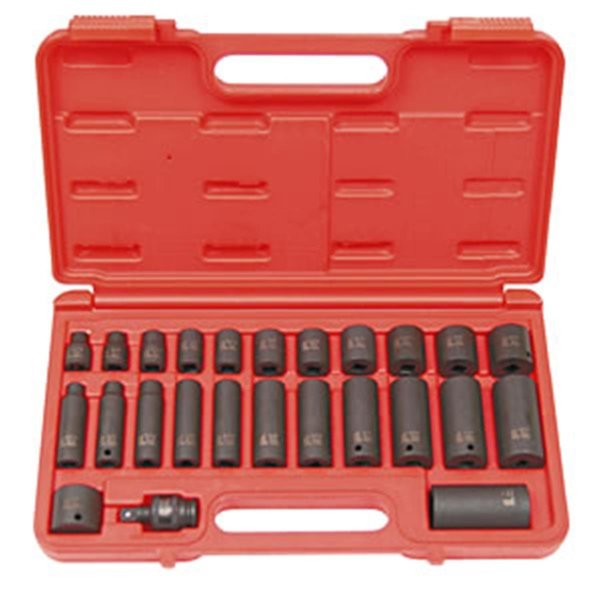 Gourmetgalley 3325 25 Piece .425 Inch Drive Master Impact Socket Set, 25PK GO893124